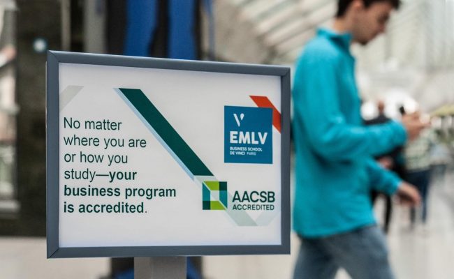 L’EMLV décroche sa 3ème accréditation internationale, AACSB (c) EMLV