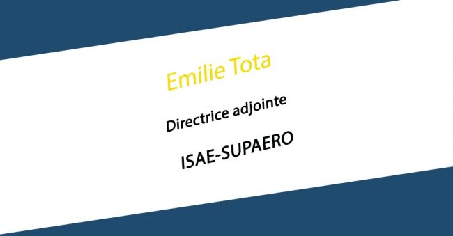 Emilie Tota devient Directrice adjointe de l’ISAE-SUPAERO