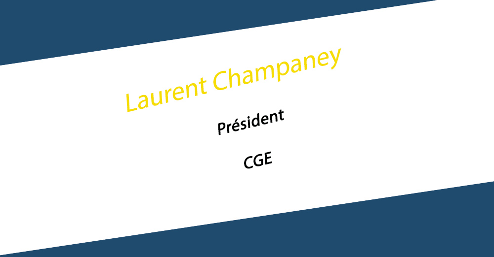 Laurent Champaney, réélu président de la CGE