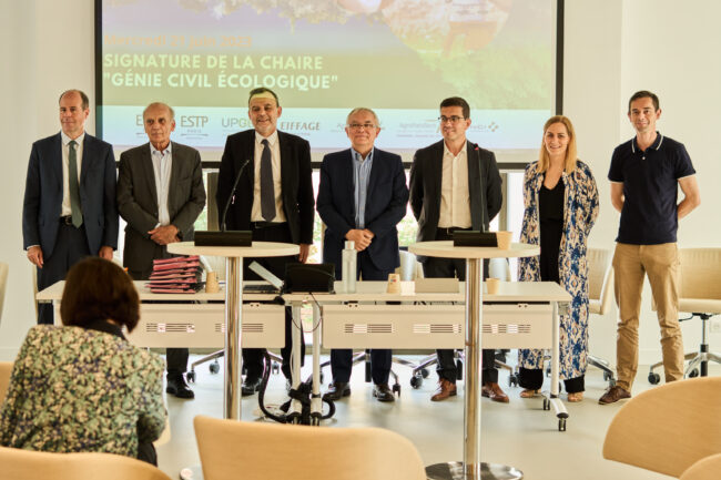 L’ESTP et AgroParisTech annoncent la création d’une chaire d’enseignement et de recherche « Génie civil écologique » (Crédits photo Elyes Boutadjine - EIKON)