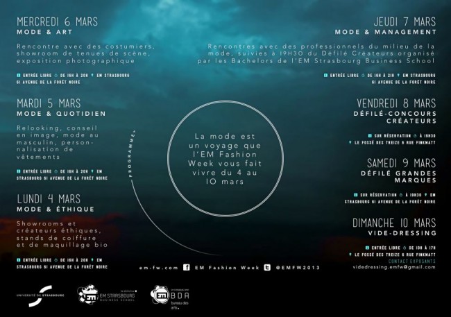 EM Fashion Week - Affiche du Programme