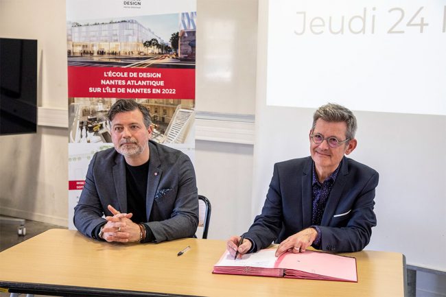 Nouveau partenariat entre l'École de design Nantes Atlantique et Zù, incubateur québécois, initié par le fondateur du cirque du Soleil